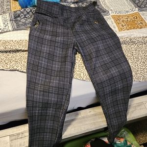 Plaid leggings